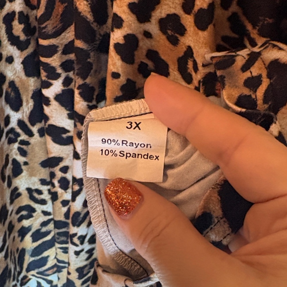 Stylish Leopard Print Wrap Blouse - Picture 5 of 6
